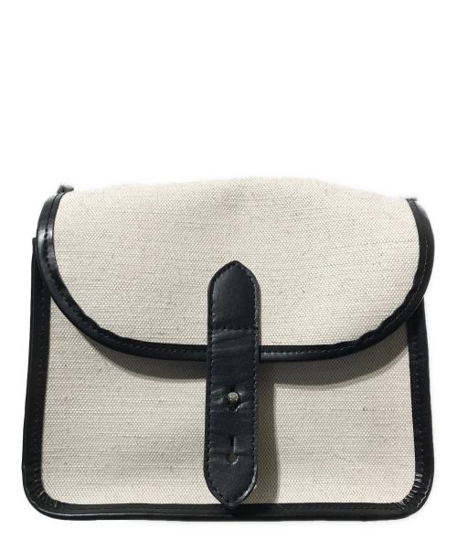 URU（ウル）URU (ウル) リネンコットンSHOULDER BAG（リネンコットン　ショルダーバッグ） アイボリーの古着・服飾アイテム