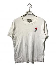 Vivienne Westwood man（ヴィヴィアン ウェストウッド マン）の古着「HEART BADGE ORB Tシャツ/半袖カットソー」｜ホワイト
