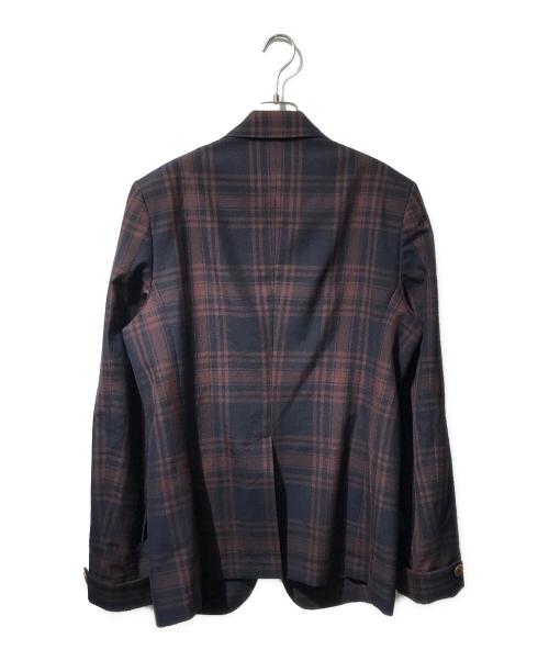 Vivienne Westwood man（ヴィヴィアン ウェストウッド マン）Vivienne Westwood man (ヴィヴィアン ウェストウッド マン) ウールテーラードジャケット/カルピット ジャケット パープル サイズ:48の古着・服飾アイテム