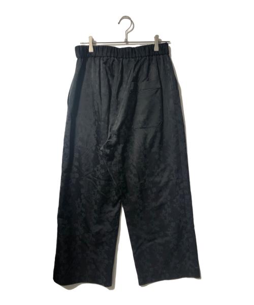 Vivienne Westwood man（ヴィヴィアン ウェストウッド マン）Vivienne Westwood man (ヴィヴィアン ウェストウッド マン) ローズ柄ワイドスラックス ブラック サイズ:00の古着・服飾アイテム