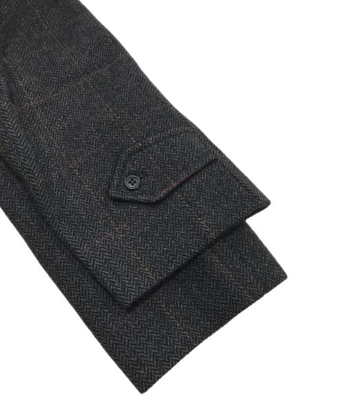 Burberry's（バーバリーズ）Burberry's (バーバリーズ) ヘリンボーンチェスターコート ブラック サイズ:Sの古着・服飾アイテム