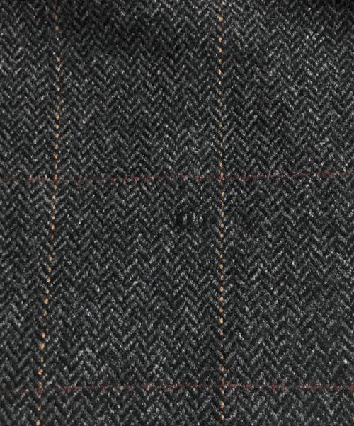 Burberry's（バーバリーズ）Burberry's (バーバリーズ) ヘリンボーンチェスターコート ブラック サイズ:Sの古着・服飾アイテム