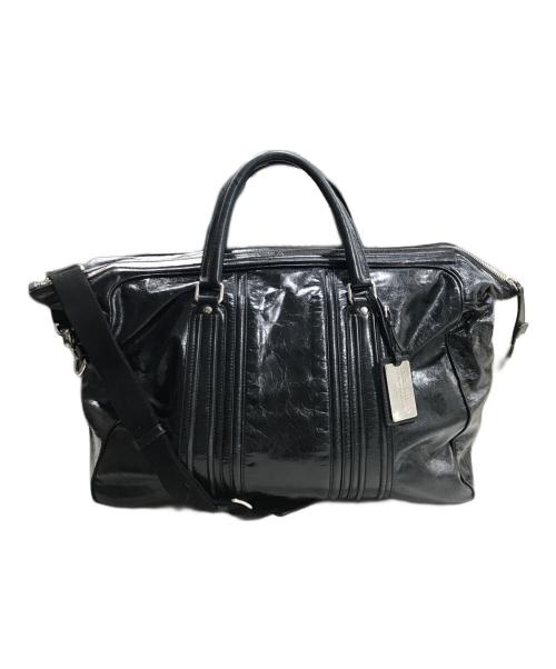 DOLCE & GABBANA（ドルチェ＆ガッバーナ）DOLCE & GABBANA (ドルチェ＆ガッバーナ) 2WAYレザーボストンバッグ ブラックの古着・服飾アイテム