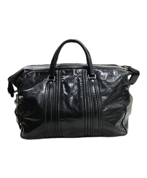 DOLCE & GABBANA（ドルチェ＆ガッバーナ）DOLCE & GABBANA (ドルチェ＆ガッバーナ) 2WAYレザーボストンバッグ ブラックの古着・服飾アイテム