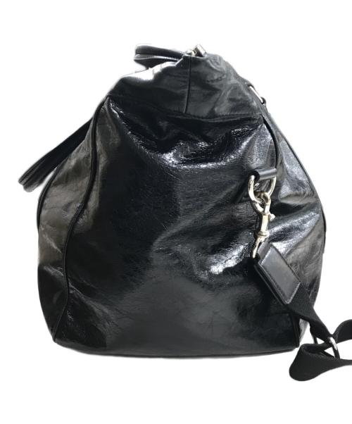 DOLCE & GABBANA（ドルチェ＆ガッバーナ）DOLCE & GABBANA (ドルチェ＆ガッバーナ) 2WAYレザーボストンバッグ ブラックの古着・服飾アイテム