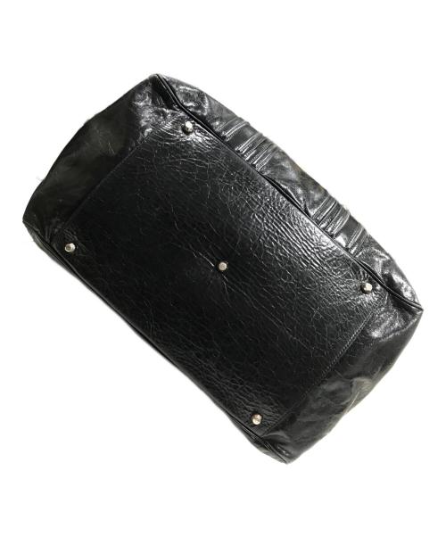 DOLCE & GABBANA（ドルチェ＆ガッバーナ）DOLCE & GABBANA (ドルチェ＆ガッバーナ) 2WAYレザーボストンバッグ ブラックの古着・服飾アイテム