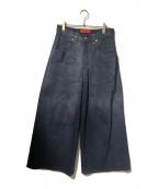 ECKHAUS LATTAエクハウスラッタ）の古着「コーティングデニムパンツ」｜インディゴ