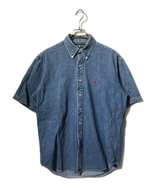 RALPH LAUREN（ラルフローレン）RALPH LAUREN (ラルフローレン) ショートスリーブデニムシャツ/半袖シャツ インディゴ サイズ:Mの古着・服飾アイテム