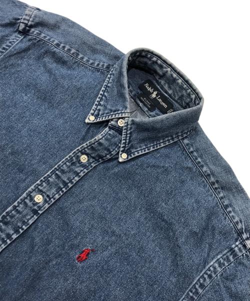 RALPH LAUREN（ラルフローレン）RALPH LAUREN (ラルフローレン) ショートスリーブデニムシャツ/半袖シャツ インディゴ サイズ:Mの古着・服飾アイテム