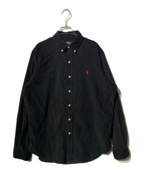 POLO RALPH LAUREN（ポロ・ラルフローレン）POLO RALPH LAUREN (ポロ・ラルフローレン) コーデュロイシャツ ブラック サイズ:Lの古着・服飾アイテム