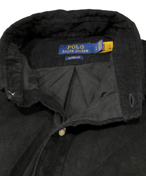 POLO RALPH LAUREN（ポロ・ラルフローレン）POLO RALPH LAUREN (ポロ・ラルフローレン) コーデュロイシャツ ブラック サイズ:Lの古着・服飾アイテム
