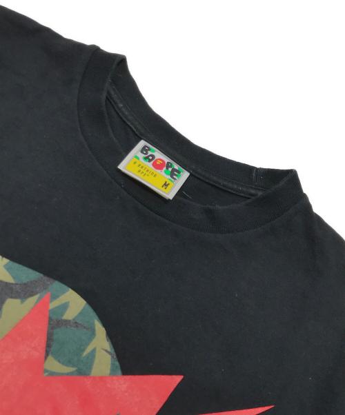 A BATHING APE（アベイシングエイプ）A BATHING APE (アベイシングエイプ) TRIAL CAMO FACE STA TEE/半そでカットソー ブラック サイズ:Mの古着・服飾アイテム