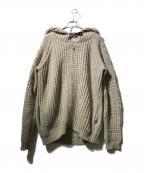 DIESEL Black Goldディーゼル ブラック ゴールド）の古着「ニットジャケット」｜ベージュ