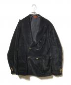 BARENAバレナ）の古着「ベロアテーラドジャケット」｜ブラック