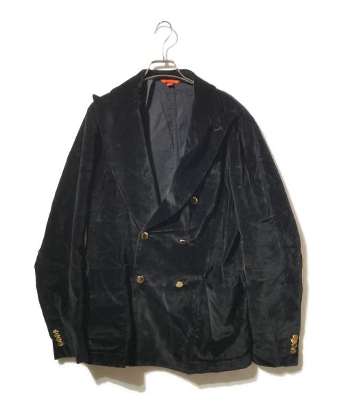 BARENA（バレナ）BARENA (バレナ) ベロアテーラドジャケット ブラック サイズ:50の古着・服飾アイテム