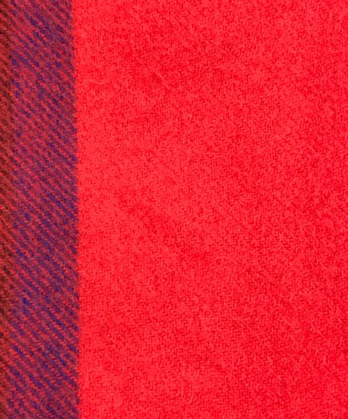 JOHNSTONS（ジョンストンズ）JOHNSTONS (ジョンストンズ) カシミヤマストール レッド サイズ:190×70cmの古着・服飾アイテム