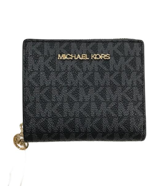MICHAEL KORS（マイケル・コース）MICHAEL KORS (マイケル・コース) 2つ折り財布 ブラック 未使用品の古着・服飾アイテム