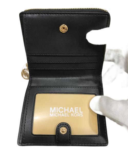 MICHAEL KORS（マイケル・コース）MICHAEL KORS (マイケル・コース) 2つ折り財布 ブラック 未使用品の古着・服飾アイテム