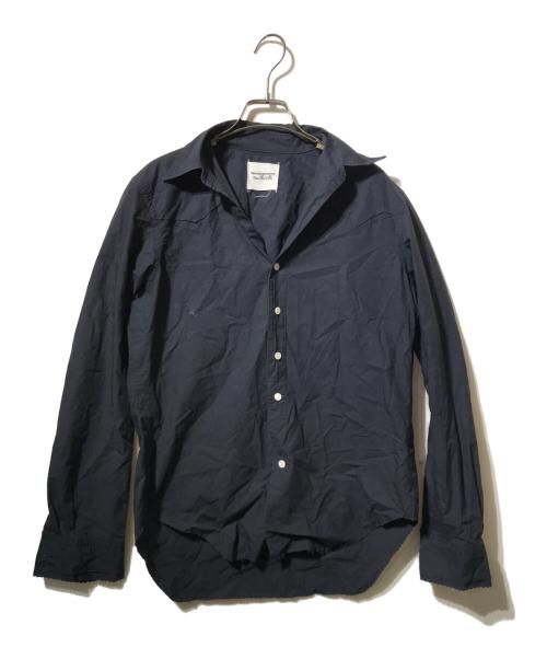 TAKAHIROMIYASHITA TheSoloIst.（タカヒロミヤシタ ザソロイスト）TAKAHIROMIYASHITA TheSoloIst. (タカヒロミヤシタ ザソロイスト) カウボーイシャツ ネイビー サイズ:44の古着・服飾アイテム