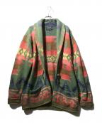 RALPH LAUREN COUNTRYラルフローレンカントリー）の古着「ガウンカーディガン」｜グリーン