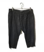 DOLCE & GABBANAドルチェ＆ガッバーナ）の古着「リネンパンツ/7分丈パンツ」｜ブラック