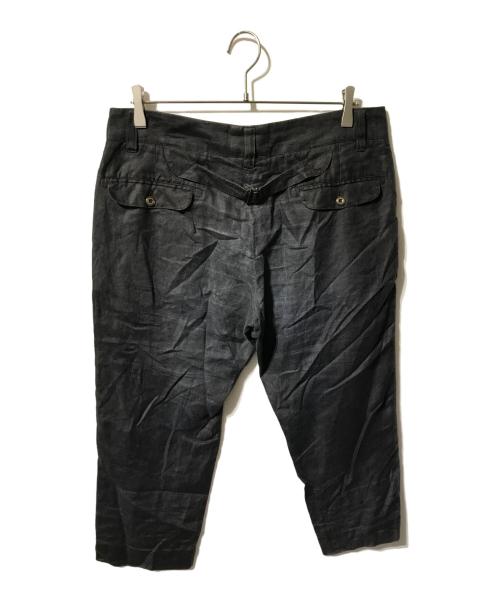 DOLCE & GABBANA（ドルチェ＆ガッバーナ）DOLCE & GABBANA (ドルチェ＆ガッバーナ) リネンパンツ/7分丈パンツ ブラック サイズ:46の古着・服飾アイテム