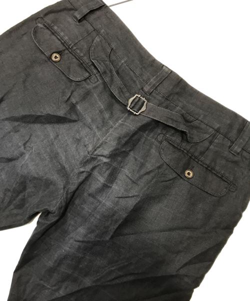 DOLCE & GABBANA（ドルチェ＆ガッバーナ）DOLCE & GABBANA (ドルチェ＆ガッバーナ) リネンパンツ/7分丈パンツ ブラック サイズ:46の古着・服飾アイテム