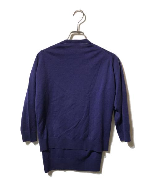 JOHN SMEDLEY（ジョンスメドレー）JOHN SMEDLEY (ジョンスメドレー) アンサンブルカーディガン ネイビー サイズ:Mの古着・服飾アイテム