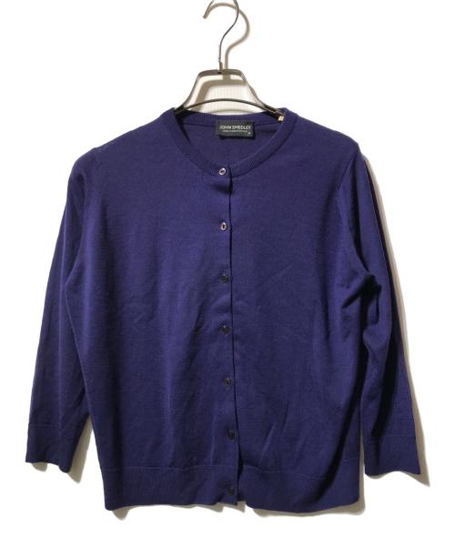 JOHN SMEDLEY（ジョンスメドレー）JOHN SMEDLEY (ジョンスメドレー) アンサンブルカーディガン ネイビー サイズ:Mの古着・服飾アイテム