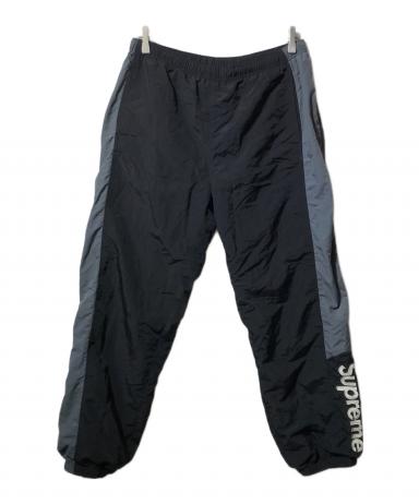 Supreme サイドロゴトラックパンツ 黒/グレー 中古・古着通販】SUPREME (シュプリーム) Side Logo Track Pants