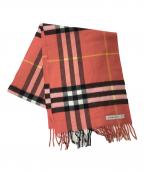 BURBERRYバーバリー）の古着「カシミヤノヴァチェックマフラー」｜レッド