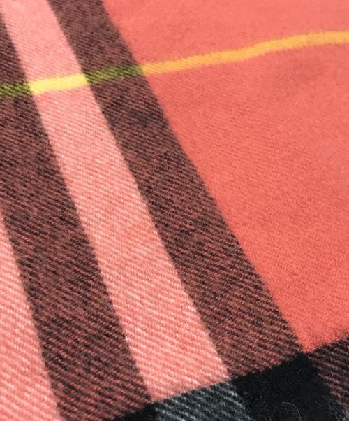 BURBERRY（バーバリー）BURBERRY (バーバリー) カシミヤノヴァチェックマフラー レッドの古着・服飾アイテム
