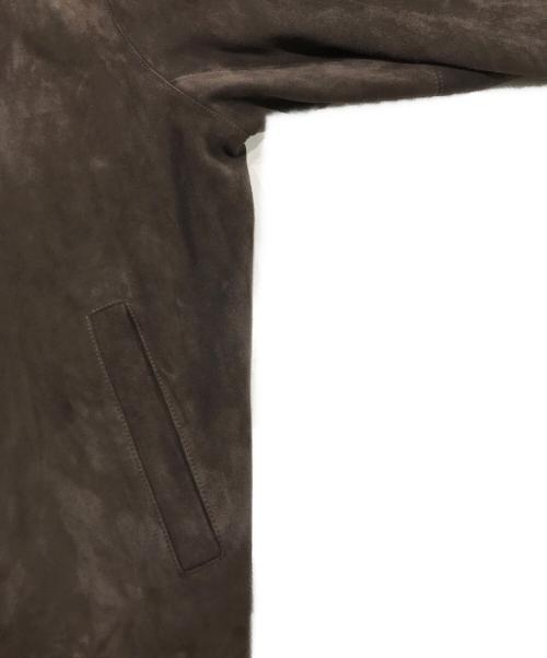 green label relaxing（グリーンレーベルリラクシング）green label relaxing (グリーンレーベルリラクシング) スウェードレザージャケット ブラウン サイズ:Lの古着・服飾アイテム