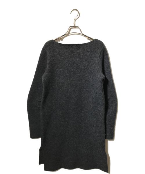 Hysteric Glamour（ヒステリックグラマー）Hysteric Glamour (ヒステリックグラマー) ロゴニットワンピース グレー サイズ:FREEの古着・服飾アイテム