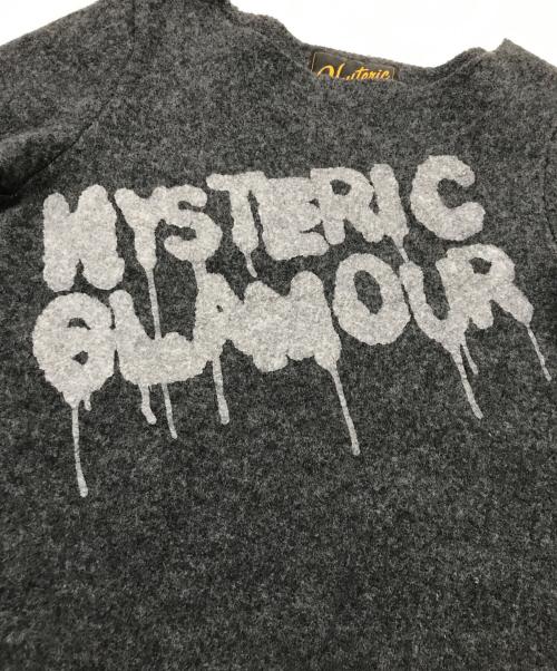 Hysteric Glamour（ヒステリックグラマー）Hysteric Glamour (ヒステリックグラマー) ロゴニットワンピース グレー サイズ:FREEの古着・服飾アイテム