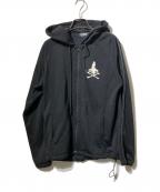 Hysteric Glamourヒステリックグラマー）の古着「プリントジップパーカー」｜ブラック