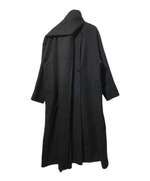 Spick and Span（スピック＆スパン）Spick and Span (スピックアンドスパン) SUPER110Sダブルビーバー ストールセットコート ブラック サイズ:38の古着・服飾アイテム