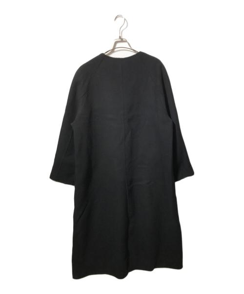 Spick and Span（スピック＆スパン）Spick and Span (スピックアンドスパン) SUPER110Sダブルビーバー ストールセットコート ブラック サイズ:38の古着・服飾アイテム