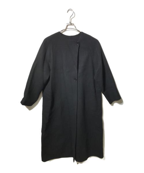 Spick and Span（スピック＆スパン）Spick and Span (スピックアンドスパン) SUPER110Sダブルビーバー ストールセットコート ブラック サイズ:38の古着・服飾アイテム