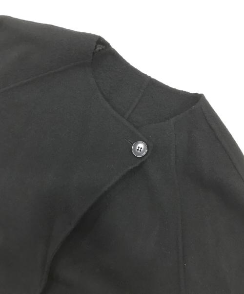 Spick and Span（スピック＆スパン）Spick and Span (スピックアンドスパン) SUPER110Sダブルビーバー ストールセットコート ブラック サイズ:38の古着・服飾アイテム