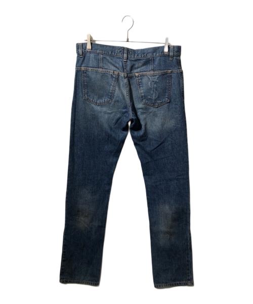 Yves Saint Laurent（イヴサンローラン）Yves Saint Laurent (イヴサンローラン) テーパードデニムパンツ インディゴ サイズ:50の古着・服飾アイテム