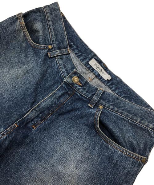 Yves Saint Laurent（イヴサンローラン）Yves Saint Laurent (イヴサンローラン) テーパードデニムパンツ インディゴ サイズ:50の古着・服飾アイテム