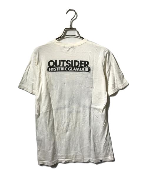 Hysteric Glamour（ヒステリックグラマー）Hysteric Glamour (ヒステリックグラマー) OUTSIDERガールTシャツ/プリントTシャツ ホワイト サイズ:Mの古着・服飾アイテム