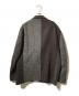 Eddie Bauer (エディーバウアー) Harris Tweed (ハリスツイード) 配色切替ウールテーラードジャケット グレー×ブラウン サイズ:ＸＬ：10000円