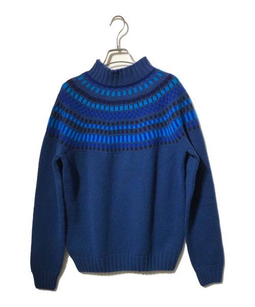Drumohr（ドルモア）Drumohr (ドルモア) モックネックニット ネイビー サイズ:48の古着・服飾アイテム