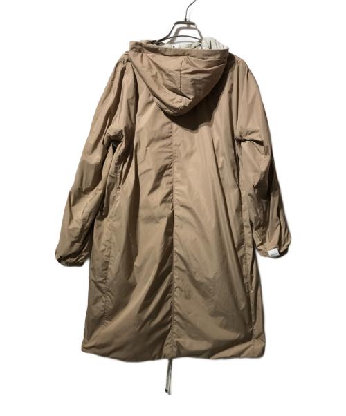 MaxMara（マックスマーラ）MaxMara (マックスマーラ) ザキューブ ナイロン コート ベージュ×ブラウン サイズ:38の古着・服飾アイテム