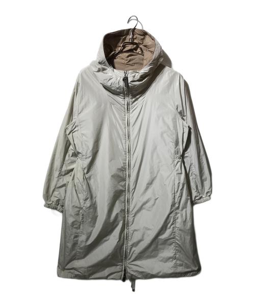 MaxMara（マックスマーラ）MaxMara (マックスマーラ) ザキューブ ナイロン コート ベージュ×ブラウン サイズ:38の古着・服飾アイテム