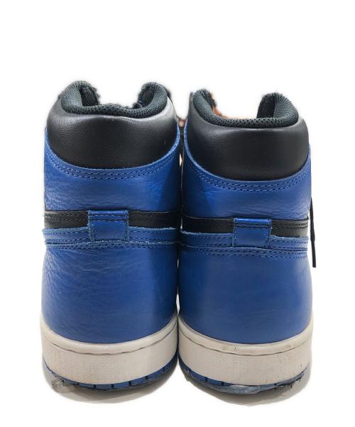 NIKE（ナイキ）NIKE (ナイキ) AIR JORDAN1 ブルー×ブラック サイズ:28の古着・服飾アイテム