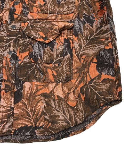 BEAMS PLUS（ビームスプラス）BEAMS PLUS (ビームスプラス) カモフラージュ ジャカード アドベンチャー シャツジャケット ブラウン サイズ:S 未使用品の古着・服飾アイテム