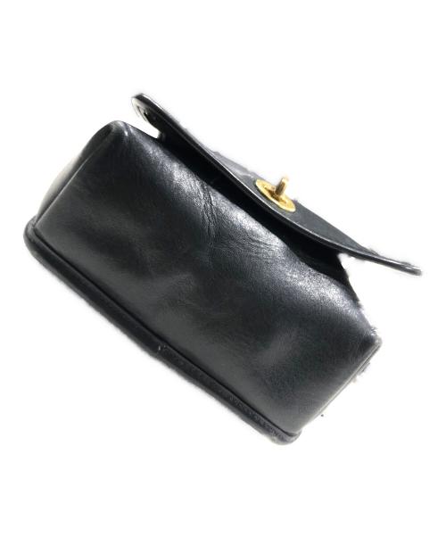 OLD COACH（オールドコーチ）OLD COACH (オールドコーチ) レザーショルダーバッグ ブラックの古着・服飾アイテム